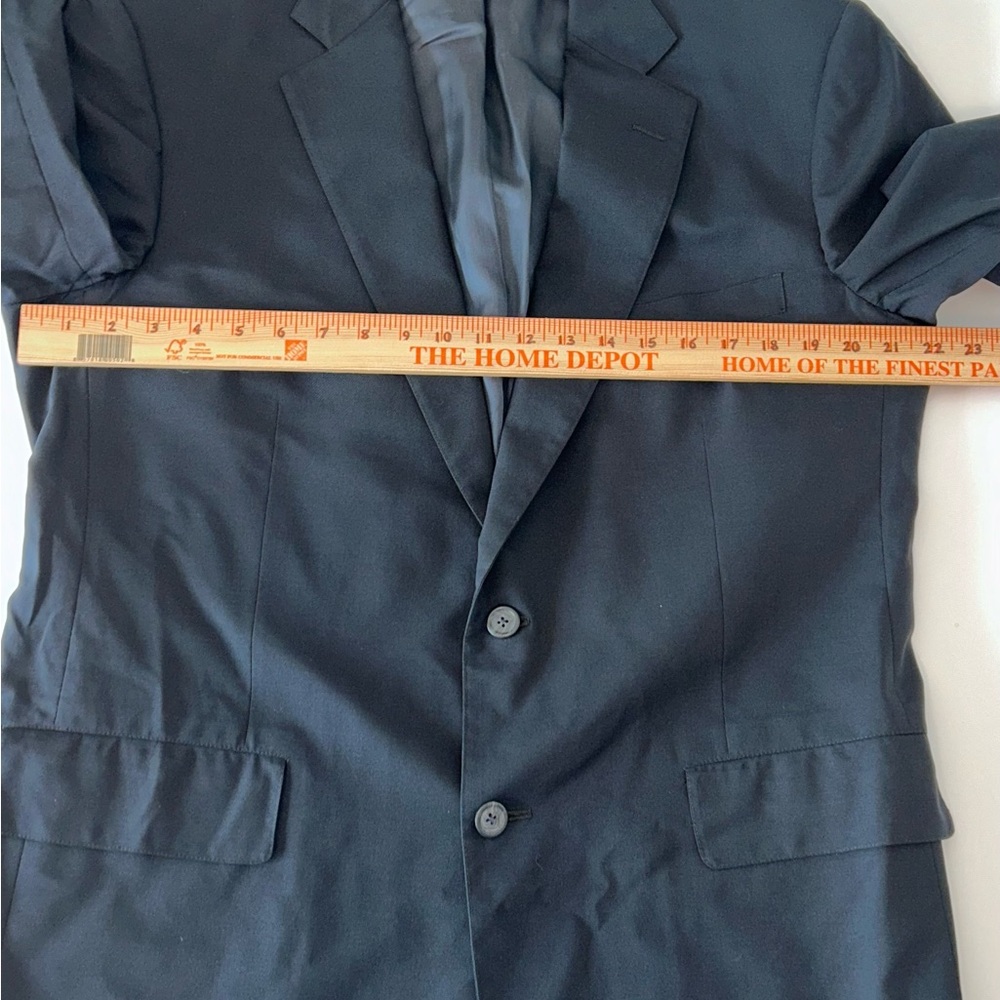 Brooks Brothers BrooksEase black 2‎ button mens blazer jacket size 43 Regular - Picture 8 of 11